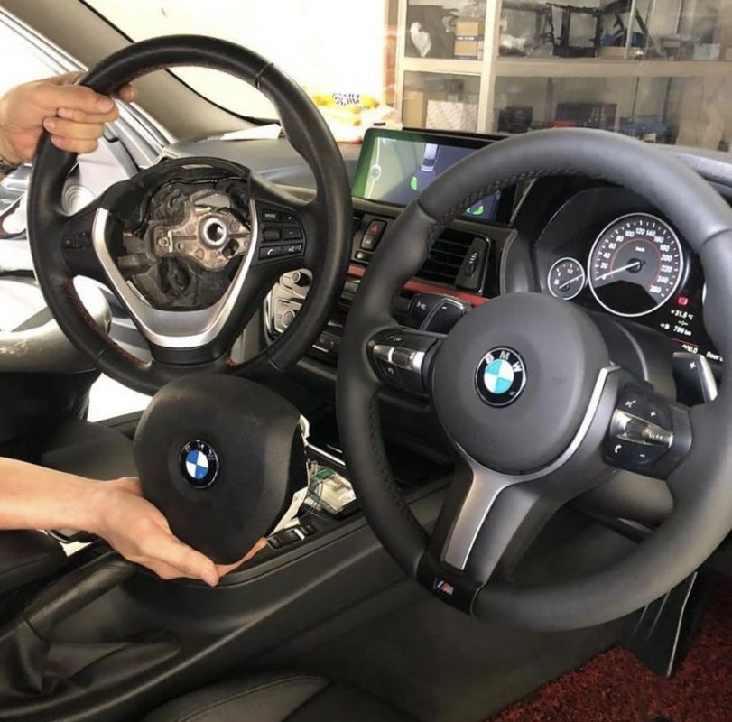 BMW F10 F07 M Sport Steering wheel Retrofit ( 5 series ) EZtuning